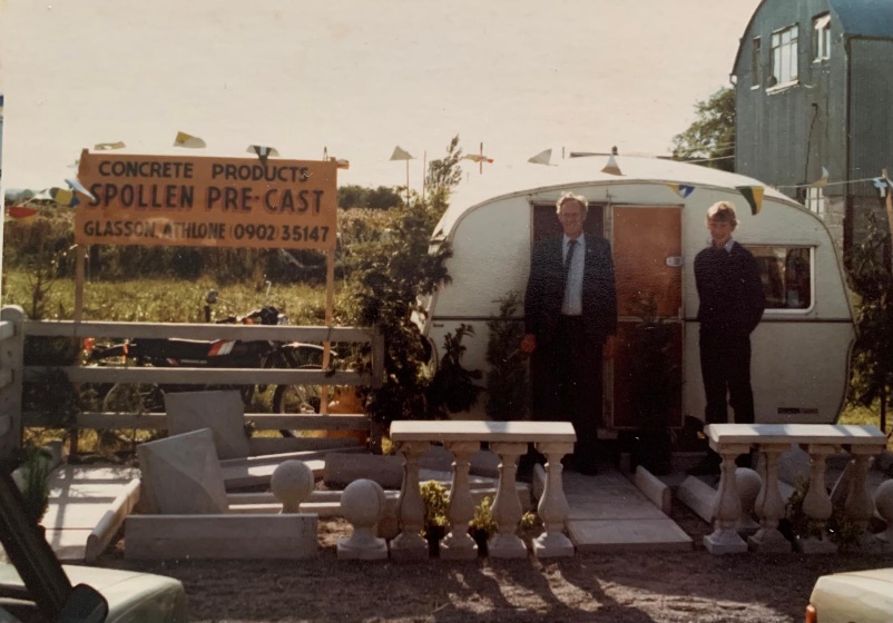 The original Spollen Pre-Cast concrete products stand, Glasson, Athlone