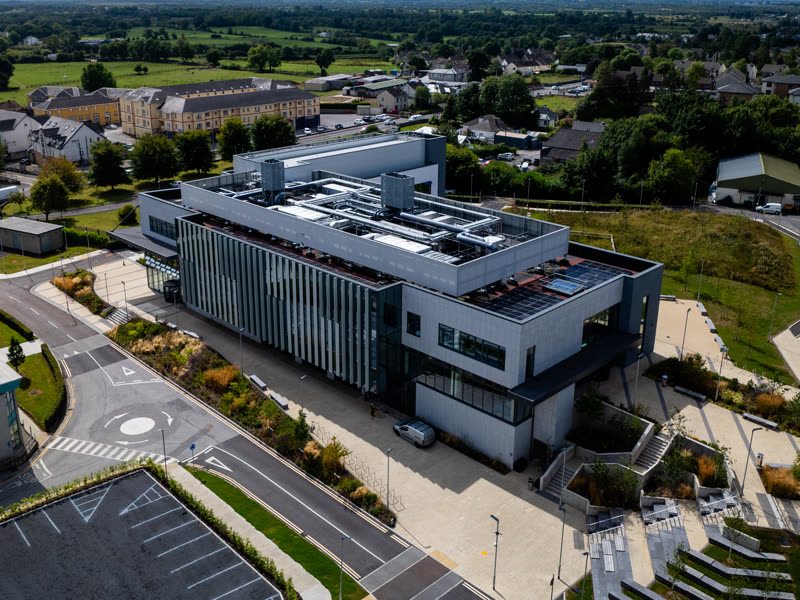 Drone shot of the finished TUS STEM building, Athlone &mdash; JJ Rhattigan